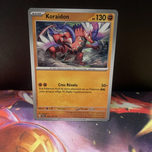 Carta Pokémon Koraidon 090/142 - Lámina Inversa, Expansión Corona Estelar