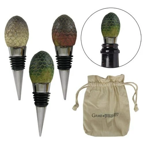 GAME OF THRONES Dragon Egg Wine Bottle Stoppers Set of 3 84.99