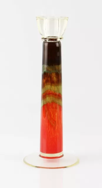 vintage Kosta Boda glass candle stick designed by Kjell Engman