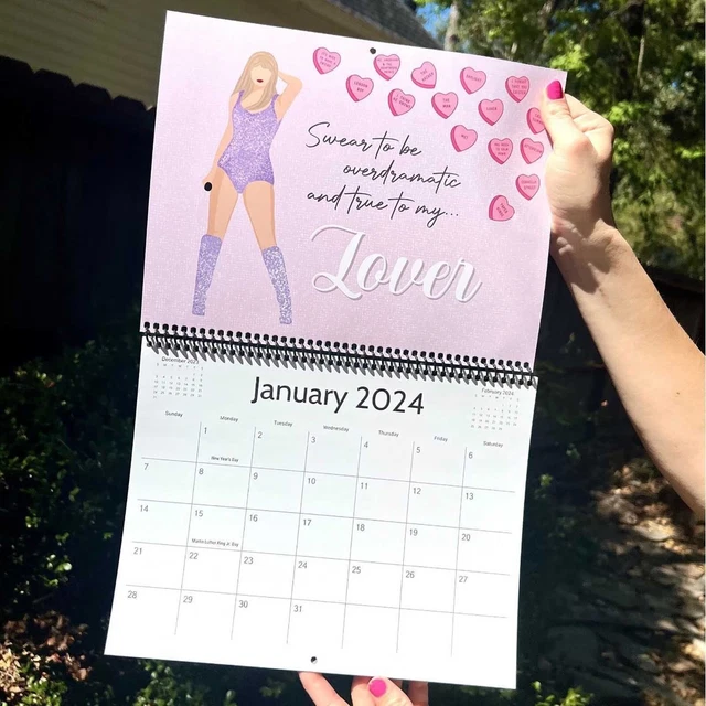 2024 CALENDAR TAYLOR Swift The Eras Tour Calendar Music Lover Fans