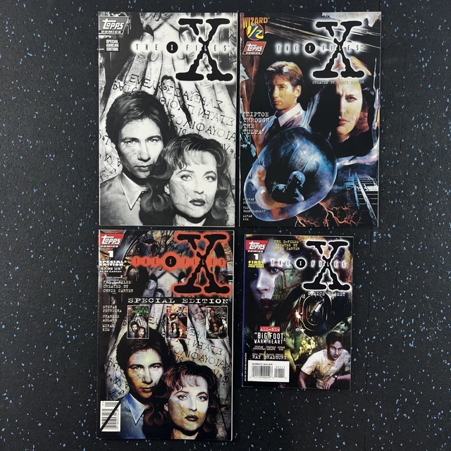 X-Files Comic Lot: Ashcan, #1/2, Special Edition #1, Digest #1 (Topps) VF to NM