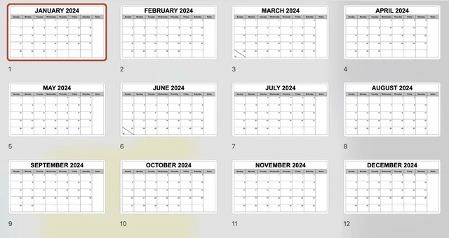 2024 CALENDAR POWERPOINT Template Widescreen Digital Download 1 29 calendar-2023-2-free-powerpoint-template-vrogue