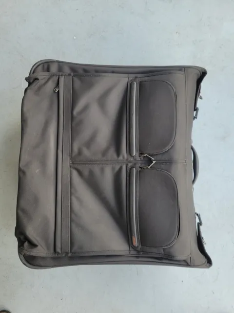 Tumi Alpha Black Nylon 2 Wheeled Large Rolling Garment Luggage Bag 22032D4