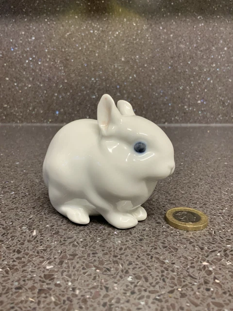 ROYAL COPENHAGEN VINTAGE Baby White Short Eared Rabbit Figurine Uk Only ...