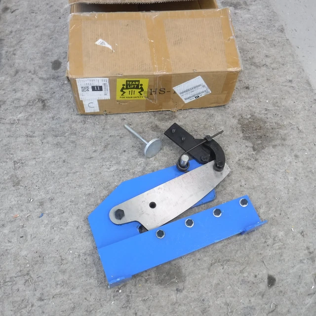 12"Bench Mount Hand Plater Manual Sheet Metal Cutter up to 1/4" Thick 3/8" Rod