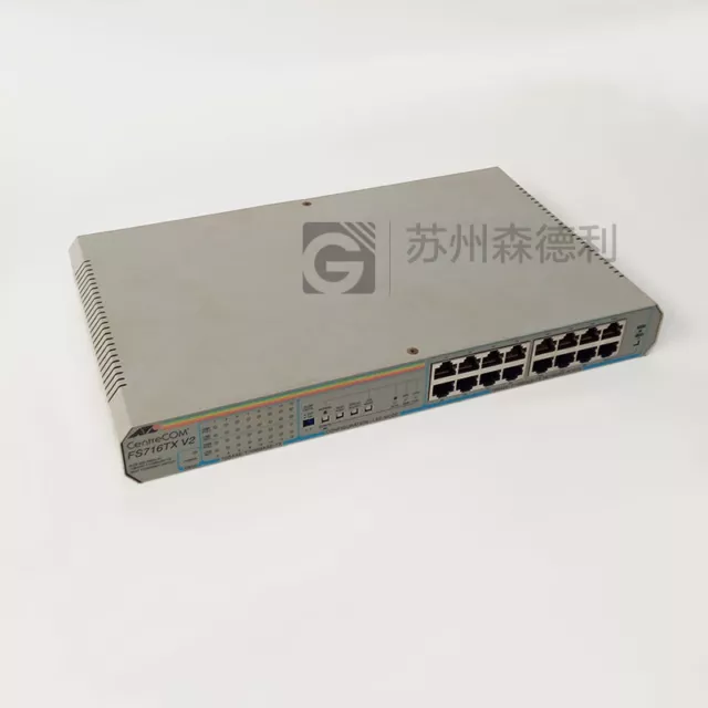 Used ALLIED Switch CentreCOM FS716TX V2 10BASE-T/100BASE-TX