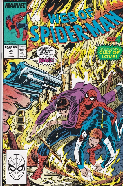 Web of Spider-Man #43 Vol. 1 (1985-1998, 2012)Marvel Comics,High Grade,Direct