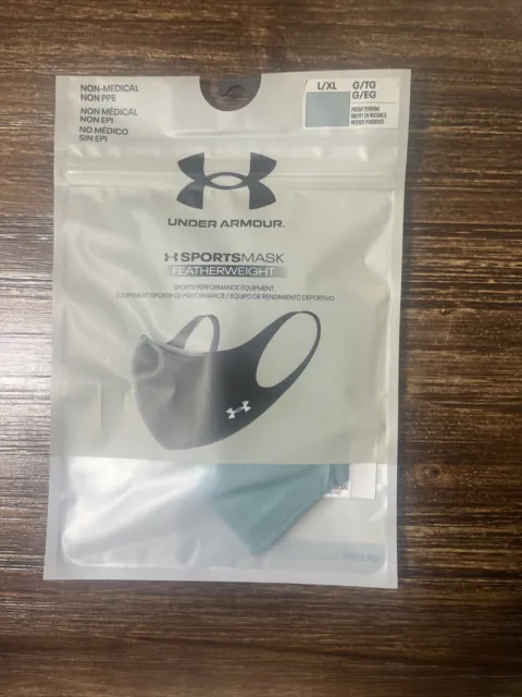 Under Armour Sportsmask Large/XLarge TEAL Non-Medical Featherweight Face Mask