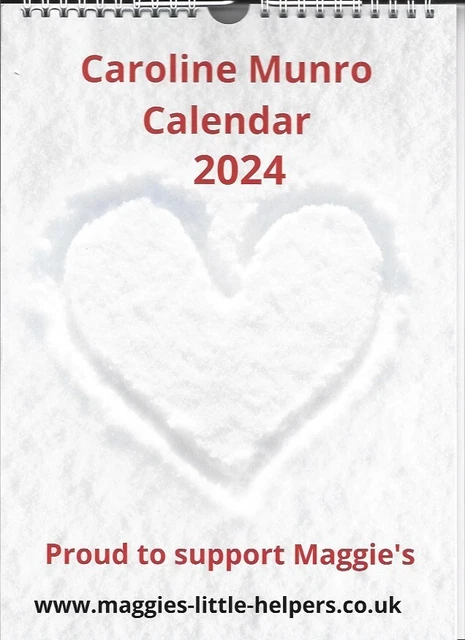 Caroline Munro 2024 Calendar - Signed on every page + Xmas tree for December #3