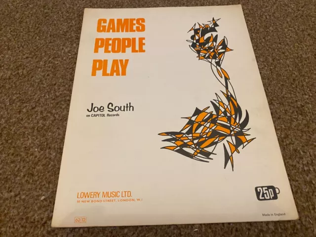 Mlf5 Sheet Music - Games People Play - Joe South