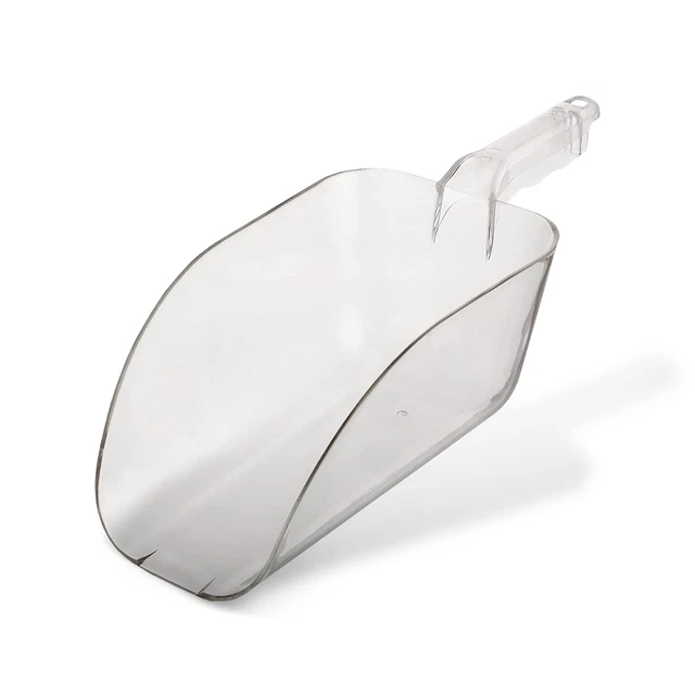 Ice Scooper 64 oz. Clear Plastic Scooper for Food Service Applications