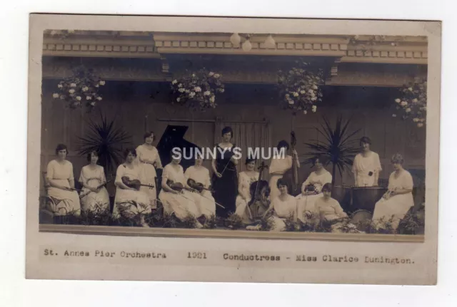 Lancashire, St. Annes-On-Sea, Pier Orchestra, Conductress Miss C. Dunington, Rp