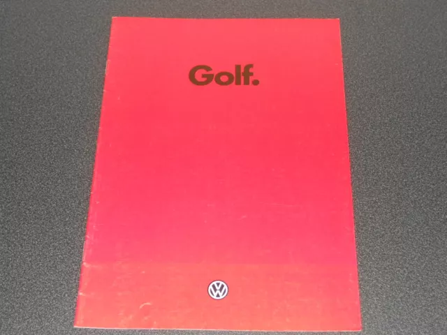 VOLKSWAGEN GOLF II brochure catalogue documentation - édition 08/1985 - rare !!