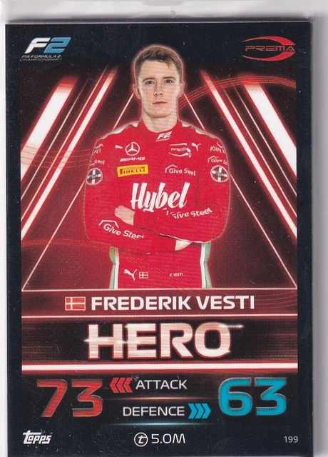 Carte Topps Chrome Saphir 2023 F1 - Frederik Vesti Orange 25/25 #122 - Oracle Red Bull Racing