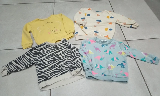 Toddler Girls Jumpers Sweaters Bundle Age 2-3 M&S TU H&M VGC