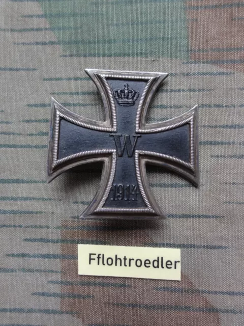 1WK Orig. Orden Eisernes Kreuz 1.Klasse 1914 EK1 Hersteller - FR WW1 iron cross