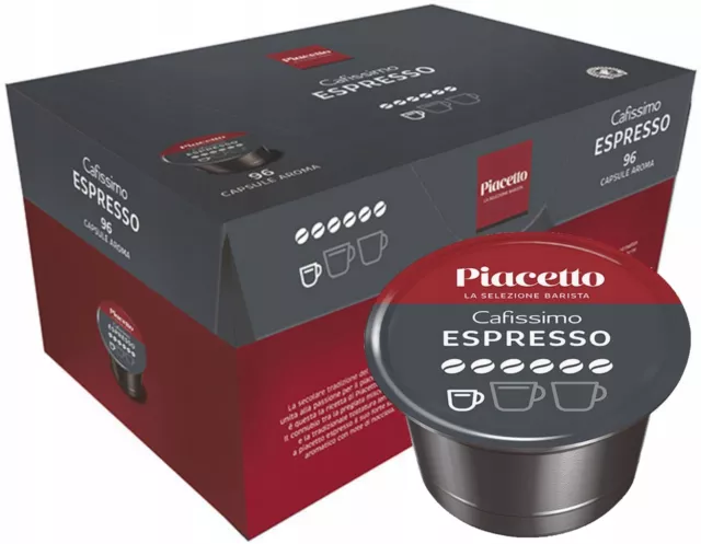 Piacetto Caffe Espresso Café Capsules Cafissimo (1 x96) - Service