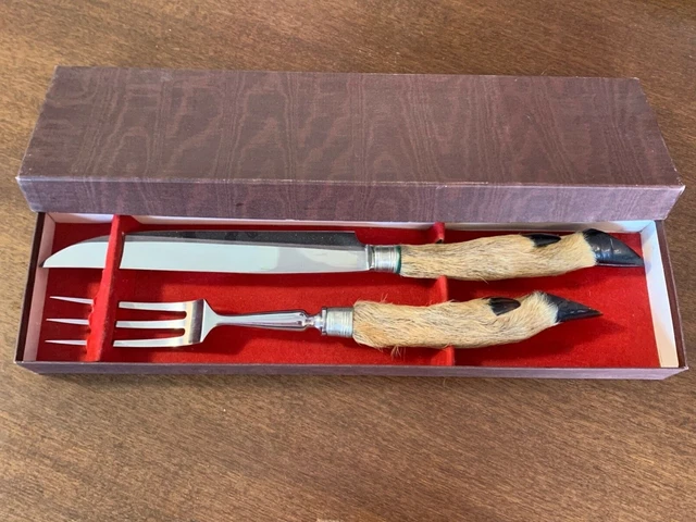 Couteau fourchette patte de chevreuil - Arts de la table