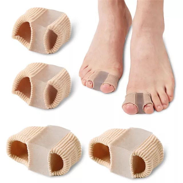 Toe Spacers Separators Breathable Fabric Silicone Straightener Bunion Corrector