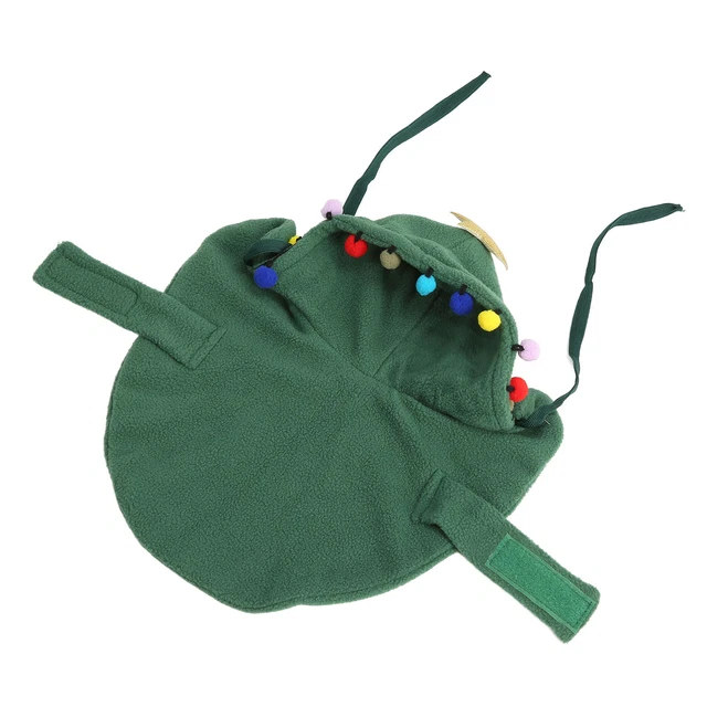 Mantello Cat Christmas Cape Warm Puppy Xmas Con Stella E Pompon Per Small Me DB3