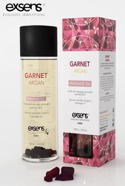 Huile de massage Bio Argan/grenat Exsens