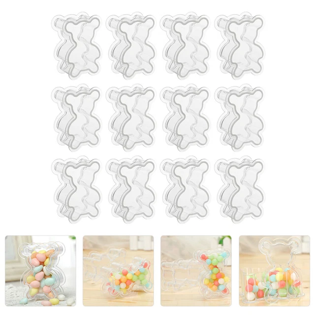 6 Pcs Beads Container Box Candy Box Clear Gift Boxes Earrings