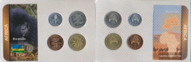 Ruanda Kursmünzen Stgl./unzirkuliert ab 1977 1 Franc bis 20 Francs