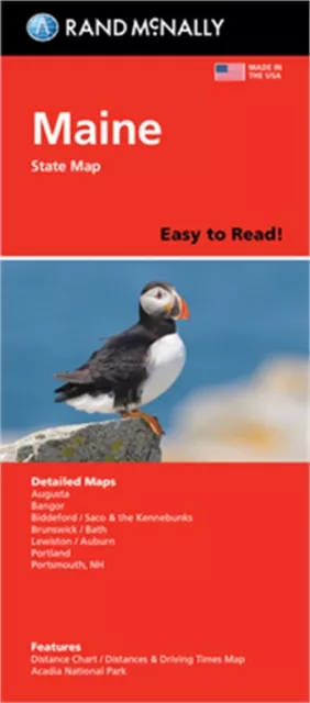 Rand McNally Easy to Read Folded Map: Maine State Map (Sheet Map, Folded)