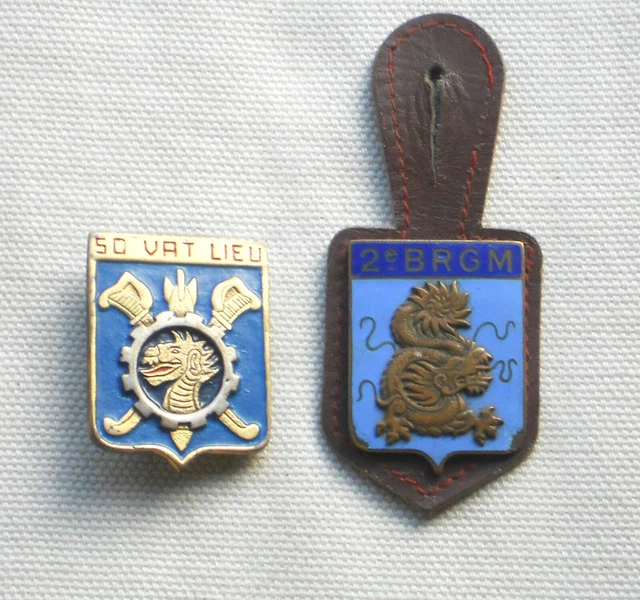 Insigne Militaire Indochine Vietnam - QDNTT Armée Nguyen Trung Truc - Original