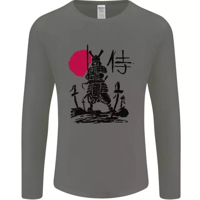 T-shirt a maniche lunghe Samurai Battle MMA Kenjutsu Kendo Iaido da uomo