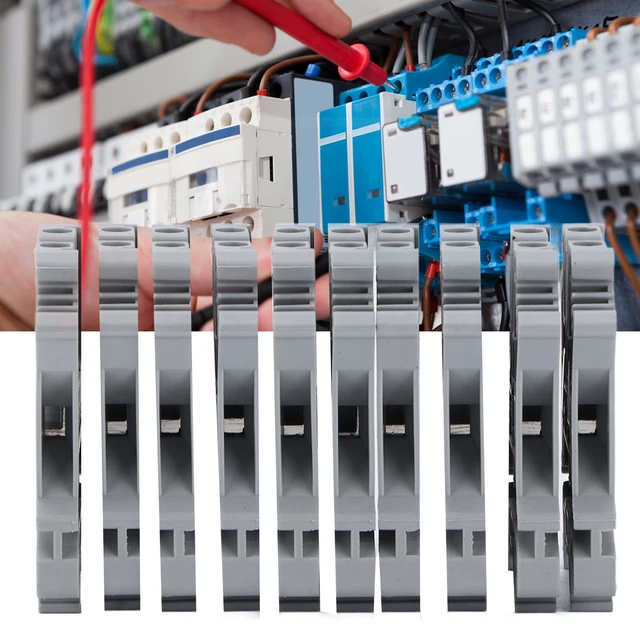 Combination Terminals 100Pcs Rail Wiring Terminal 800V 32A Good Conductivity
