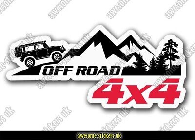 2 x OFF-ROAD 4x4 stickers decals 021 overland Landrover Shogun Landcruiser Jeep