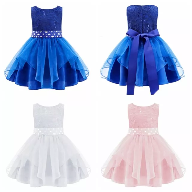 Babybekleidung Baby Mädchen Prinzessin Kleid Taufkleid Hochzeits Tutu Partykleid