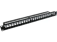 MicroConnect PP-004BLANK 19" leeres Patchpanel. 24 Ports.