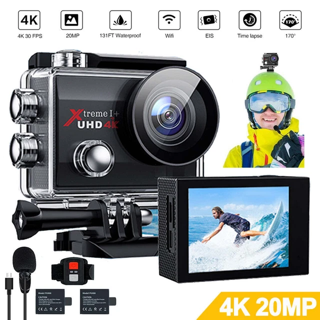 CAMPARK 4K 20MP Action Sports Camera UHD WiFi Remote Control Helmet