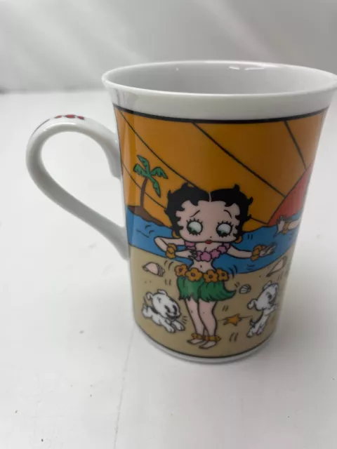 Coffee Tea Porcelain Mug Cup ~ BETTY BOOP Cartoon "Aloha Betty" Danbury Mint