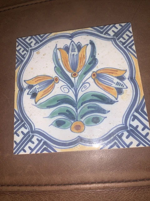 DUTCH DELFT Trivit TILE WITH TULIP