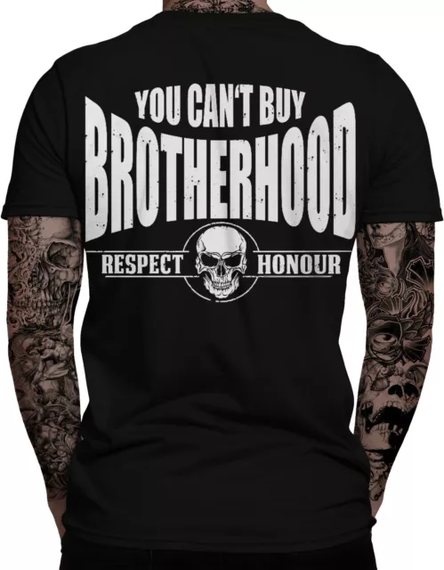 YOU CAN'T BUY BROTHERHOOD Biker Herren T-Shirt MC Outlaw Bobber Motorrad Chopper