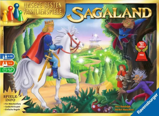 Ravensburger Familienspiele Sagaland Merkspiel Suchspiel Brettspiel Würfel ab 6J