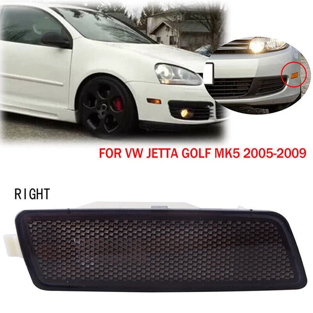Right For 2006-09 VW MK5 RABBIT GTI JETTA Front Bumper Side Marker Light Bezel