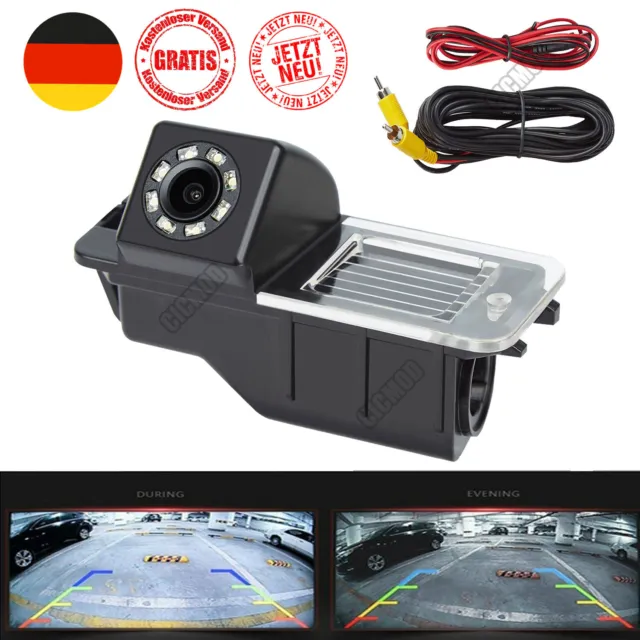 12V Auto 8LED Rückfahrkamera Für VW Polo (6R) Golf VI Passat Phaeton Scirocco