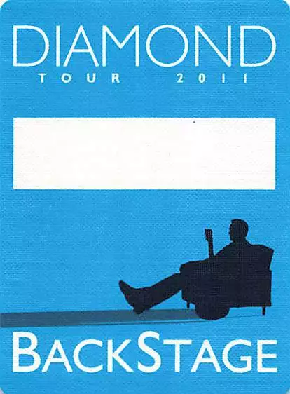 Neil Diamond Backstage Pass 2011 Blue Backstage Variant