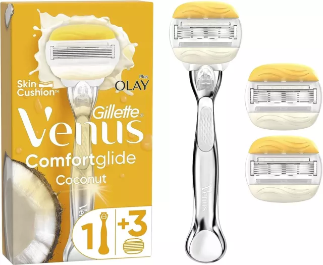Gillette Venus Comfortglide with Olay Premium Handle & 3 Blades
