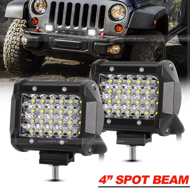 2x 4inch LED Work Light Bar Offroad Spot Pods Fog ATV SUV UTV Driving Lamp Truck