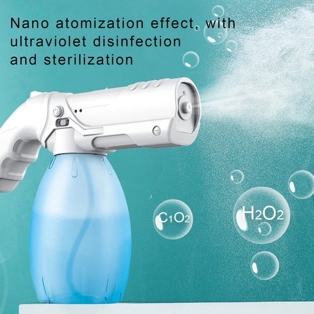 Spruzzatore USB con raggi ultravioletti spray atomizzato portatile ricaricabile 1200 mAh