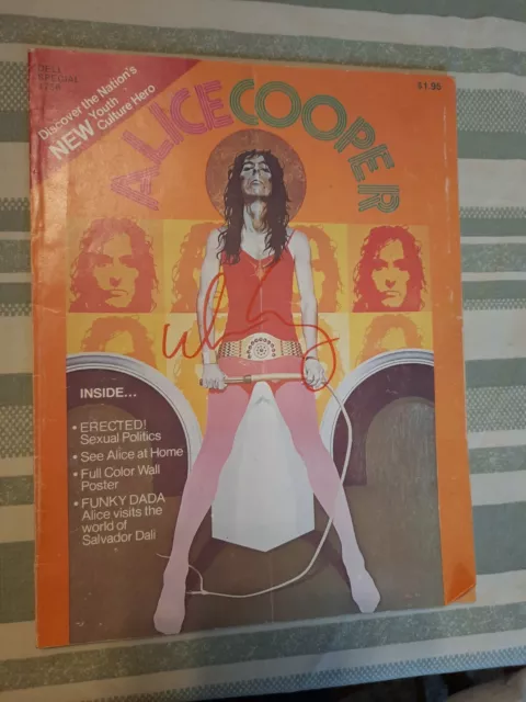 Alice Cooper 1973 Billion Dollar Babies Tour Concert Program Magazine And Poster