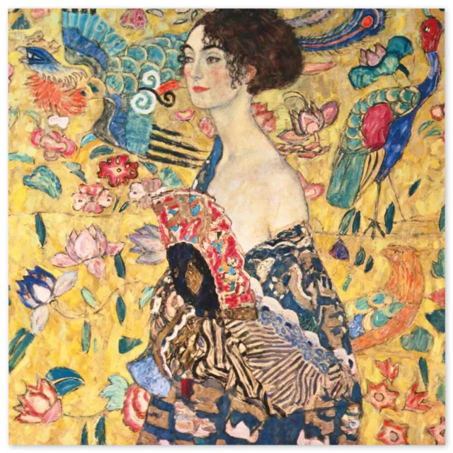 Gustav Klimt, Dame mit Fächer , Poster