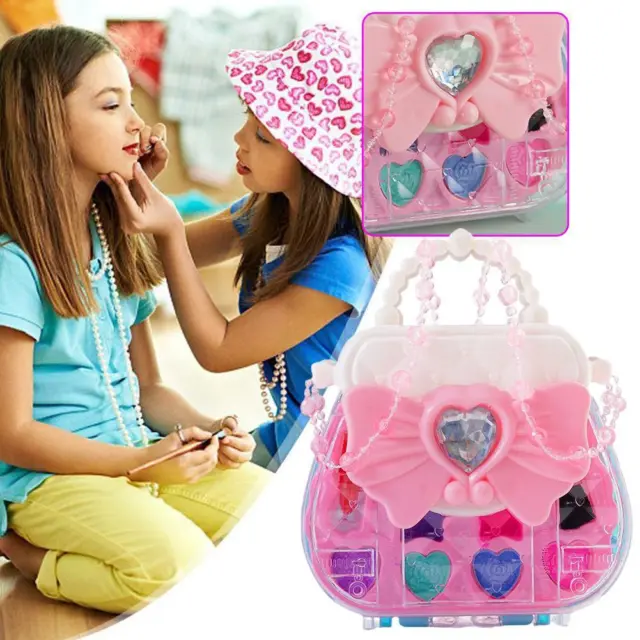 Claire's Features - Caboodles Makeup Case, Pretty in Petite Medium Organizer Storage Box with Mirror - Pink Over Rose: 9 x 5.5 x 3.8 Inches