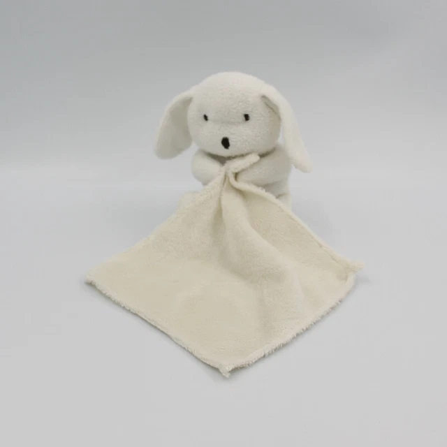 Doudou Lapin blanc mouchoir CARTOON CLUB - 13495
