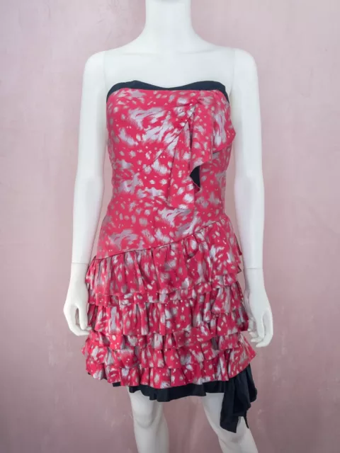 Marc By Marc Jacobs Pink Leopard Silk Mini Dress 4